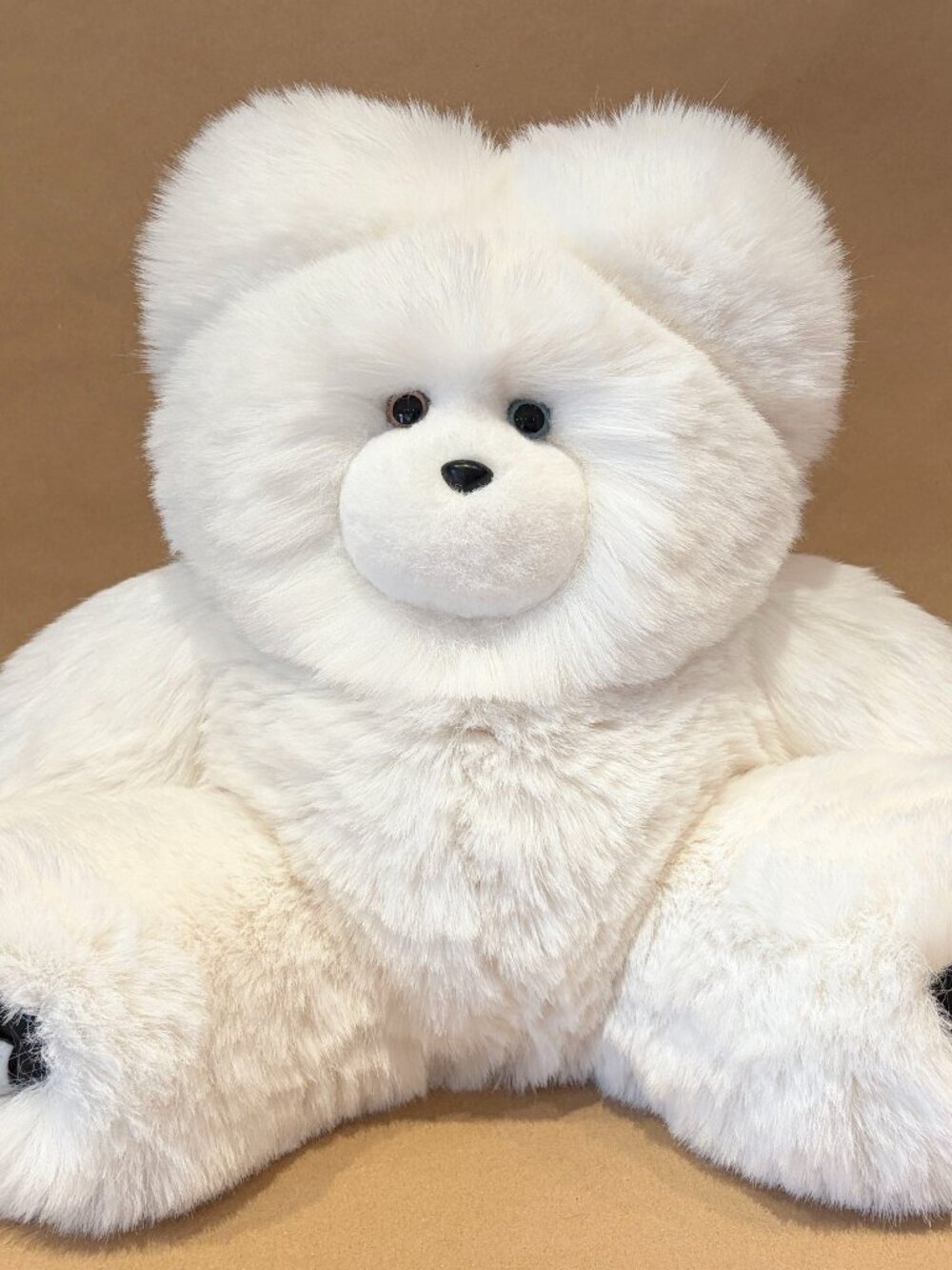 Husky, the Pure White Faux Fur Teddy Bear